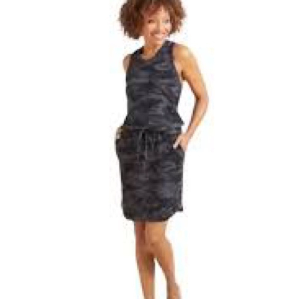 NBW,Kyodan,Sleeveless-Upper, Camouflage Drawstring-Waist Skort Dress,Size Small - Picture 9 of 12